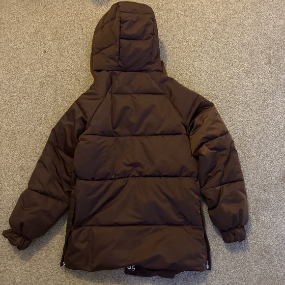 Abercrombie & Fitch Chocolate Puffer Coat - Picture 2 of 4